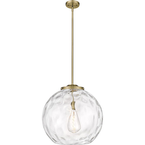 Ballston Athens Water Glass 1 Light 18 inch Antique Brass Pendant Ceiling Light