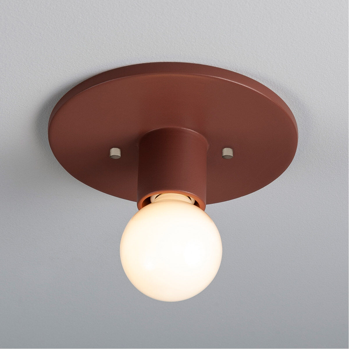 Radiance Collection 1 Light 8 inch Canyon Clay Flush Mount Ceiling Light