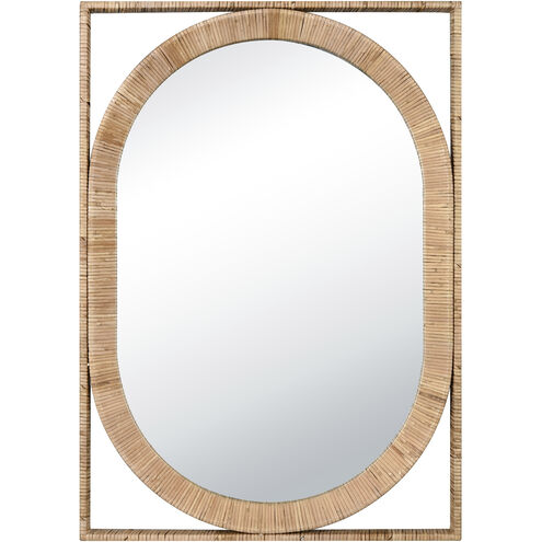 Baarlo 33.5 X 23.5 inch Natural with Clear Wall Mirror