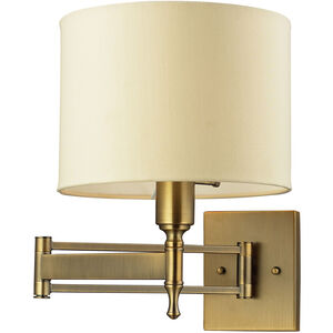 Glendale Fwy 1 Light 10 inch Antique Brass Sconce Wall Light