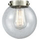 Franklin Restoration Beacon 1 Light 6 inch Brushed Satin Nickel Mini Pendant Ceiling Light in Incandescent, Seedy, Franklin Restoration