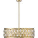 Dealey 8 Light 30.25 inch Heirloom Brass Chandelier Ceiling Light