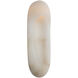 Kelly Wearstler Esculpa LED 6 inch Alabaster and Antique-Burnished Brass Elongated Wall Light