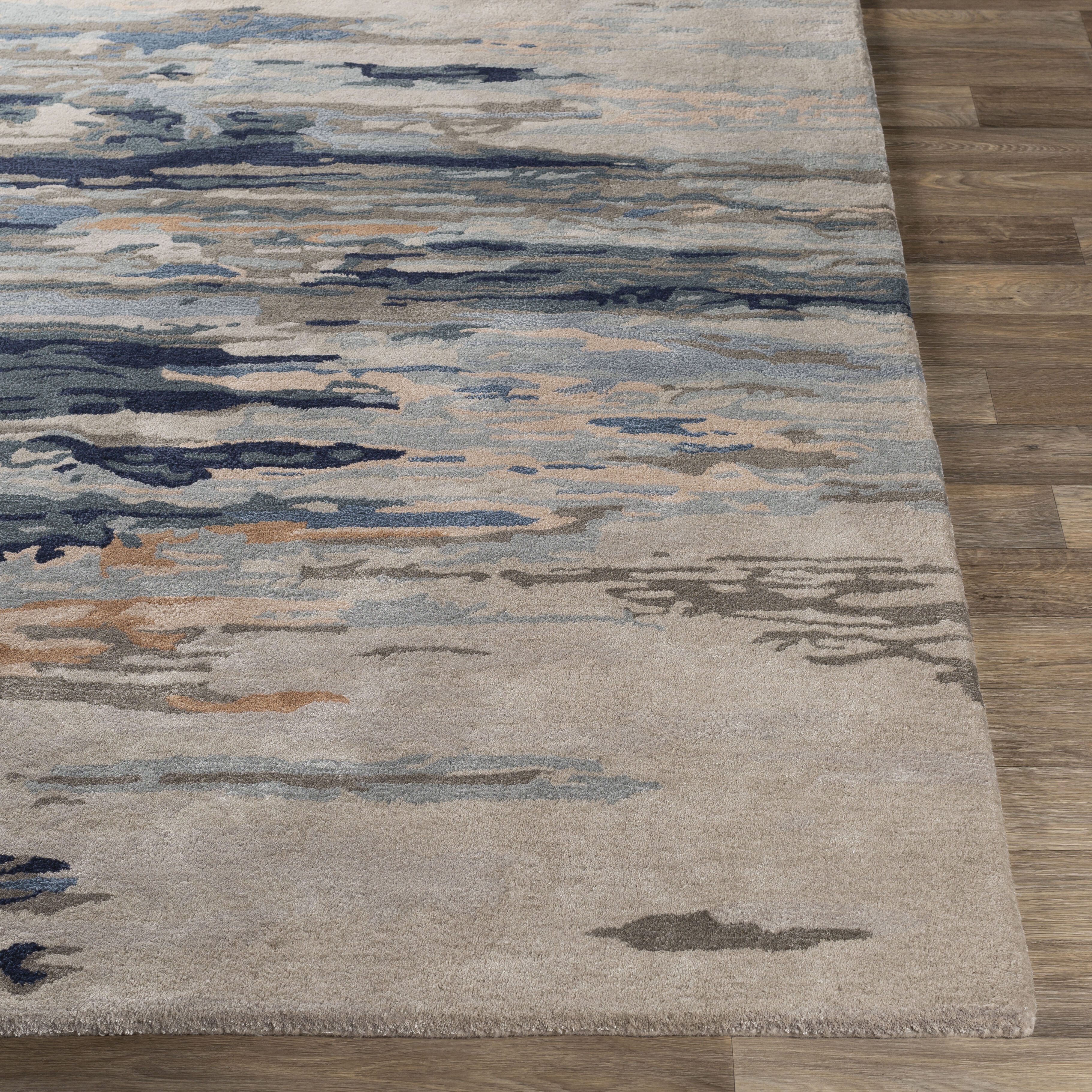 Kavita 168 X 120 inch Medium Gray Rug in 10 x 14, Rectangle