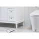 Bennett 48 X 21 X 35 inch White Vanity Sink Set