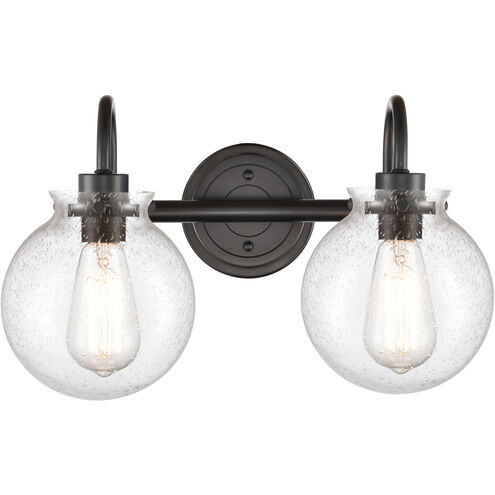 Olivia 2 Light 17 inch Matte Black Bath Vanity Light Wall Light