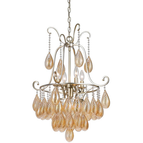 Marion 5 Light 20 inch Warm Silver Chandelier Ceiling Light
