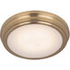 Neighborhood X66 Series LED 9 inch Satin Brass Flushmount Ceiling Light