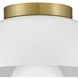 Stu LED 11 inch Matte White Foyer Light Ceiling Light, Flush Mount