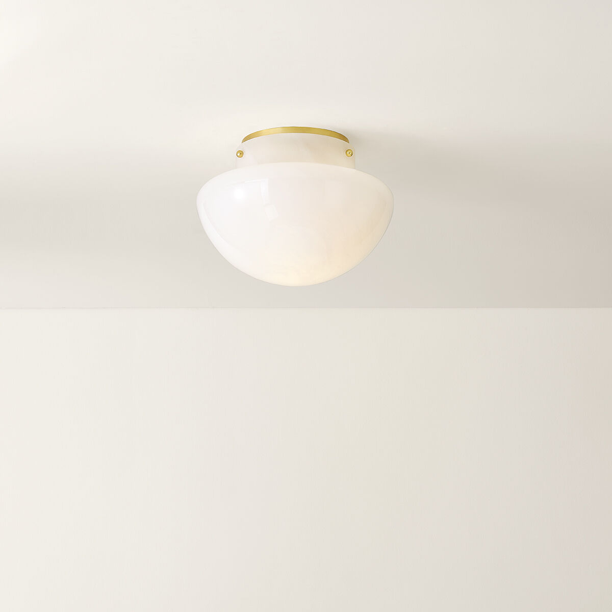 Lilou 1 Light 13 inch Aged Brass Flush Mount Ceiling Light