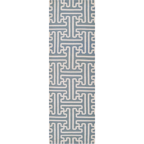 Archive 96 X 30 inch Denim, Beige Rug