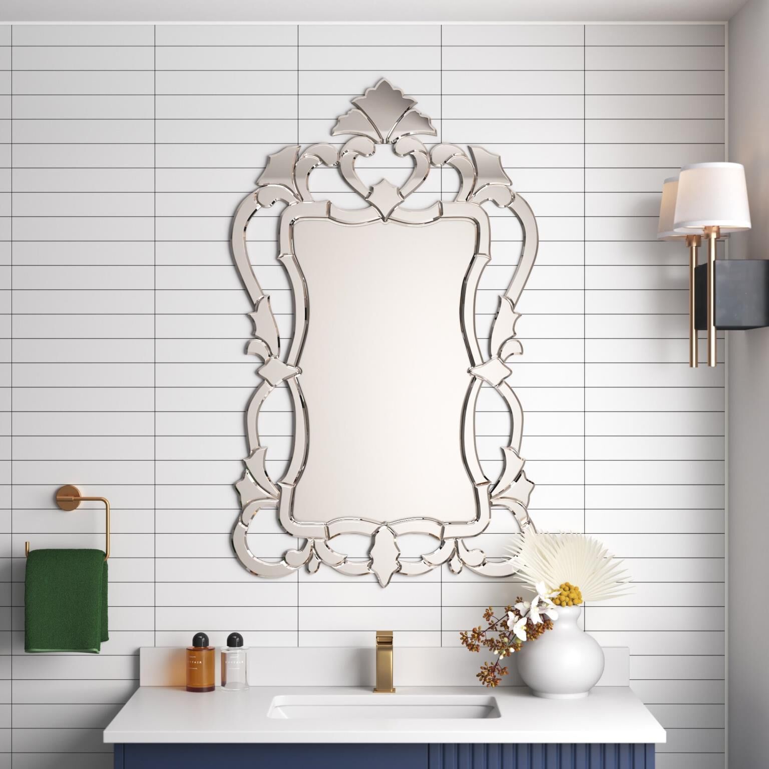 Contessa 43 X 26 inch Mirror Wall Mirror
