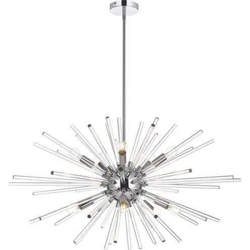 Sienna 10 Light 32 inch Chrome Pendant Ceiling Light