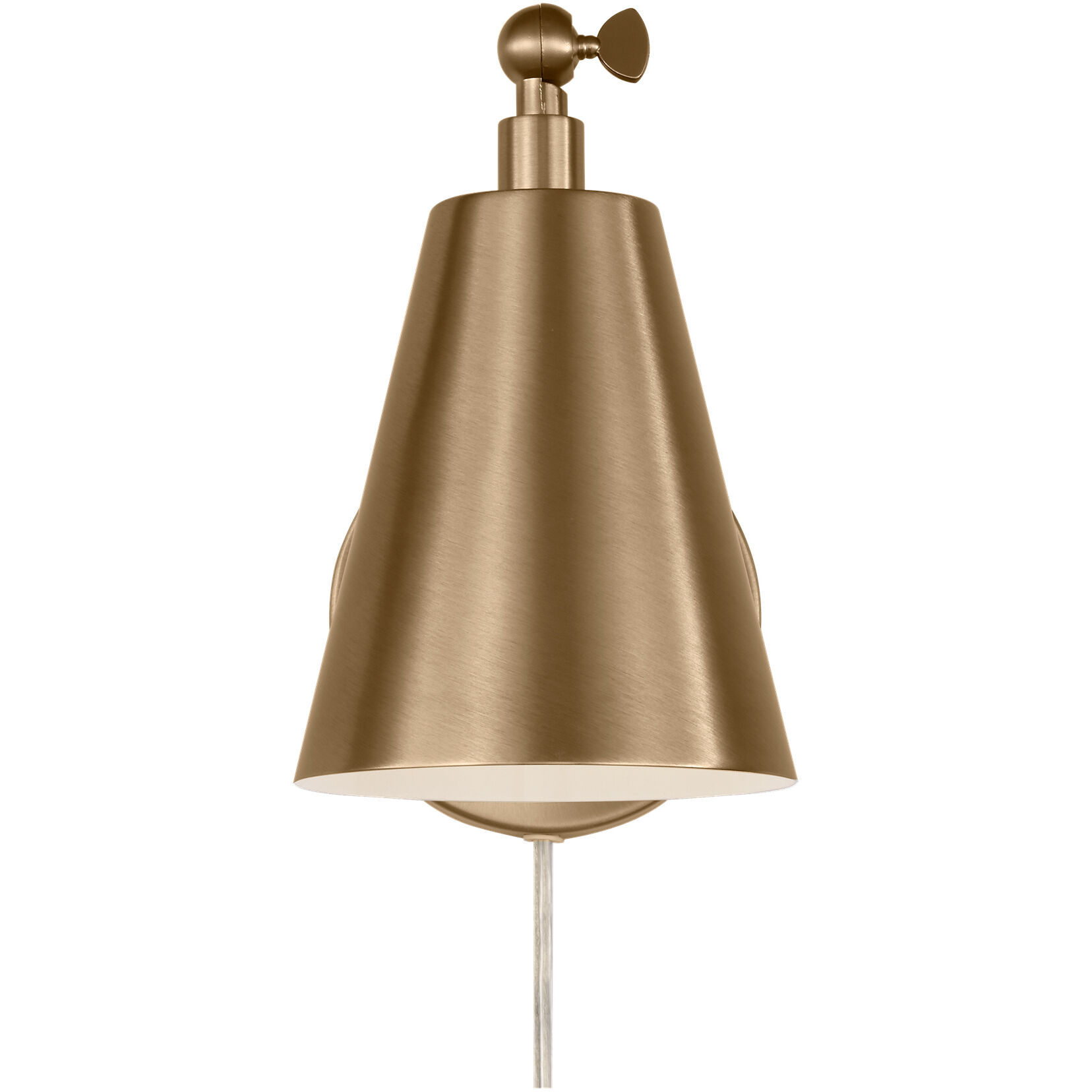 Drae LED 8.13 inch Satin Brass Task Sconce Wall Light