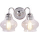Yorktown 2 Light 13.5 inch Polished Nickel Vanity Light Wall Light