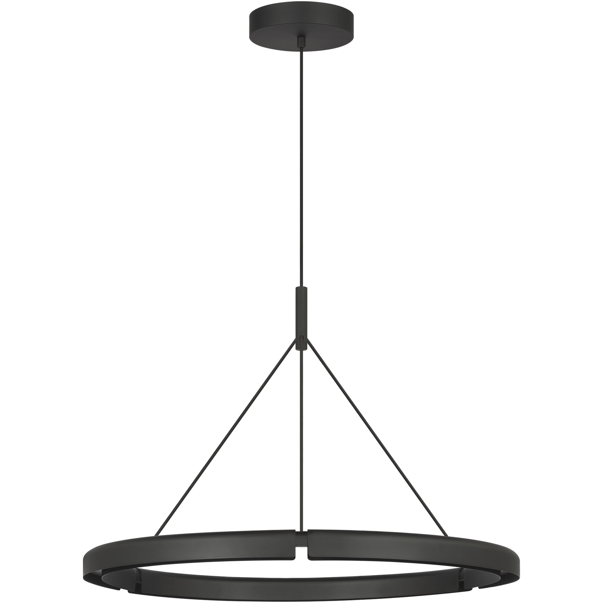 Peter Bristol Cloak LED 30.4 inch Nightshade Black Chandelier Ceiling Light