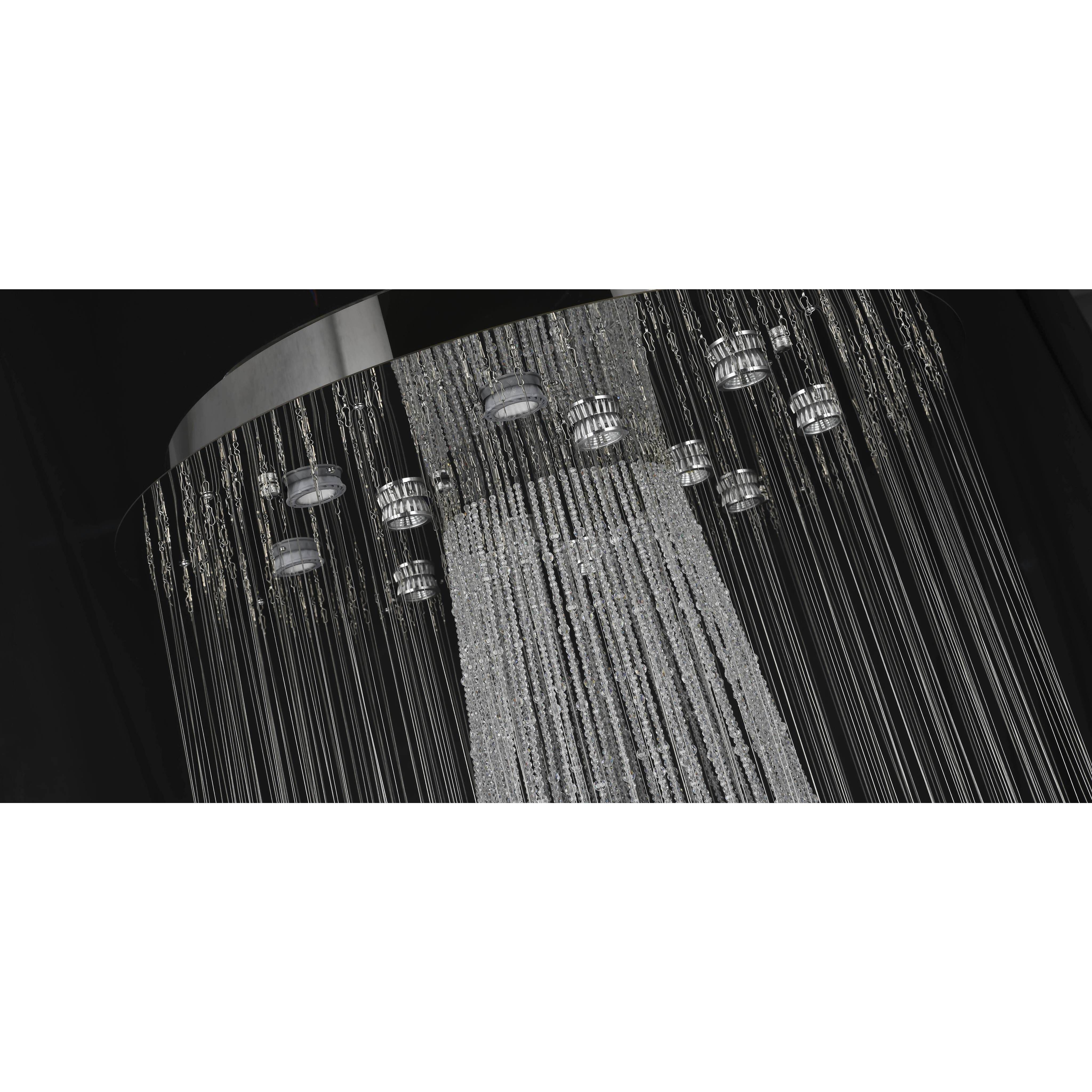 Canada 12 Light 31.5 inch Chrome Chandelier Ceiling Light