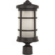 Resilience Lanterns 1 Light 17 inch Bronze Outdoor Post Mount