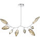 Rock Crystal LED 52.6 inch Classic Silver Linear Pendant Ceiling Light in Chilled Bronze, 2700K LED, Modern Branch