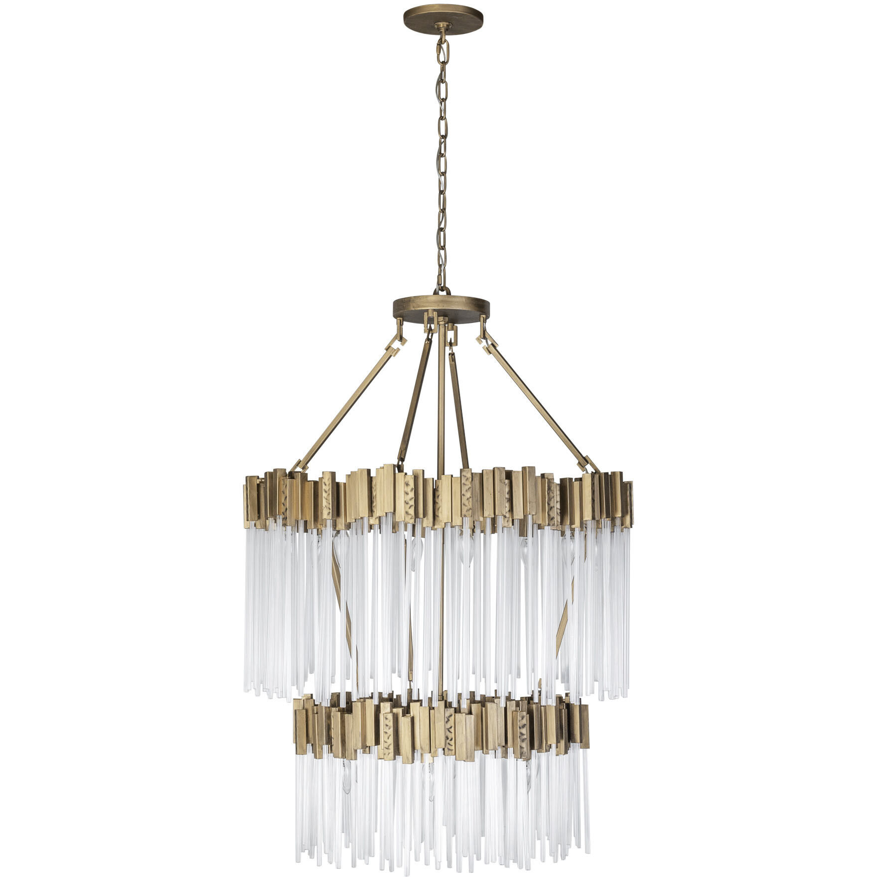 Matrix 14 Light 30 inch Havana Gold Chandelier Ceiling Light