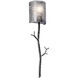 Ironwood 1 Light 6.6 inch Beige Silver Cover Sconce Wall Light in Metallic Beige Silver, Frosted Granite, Twig