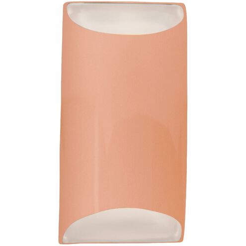 Ambiance LED 10.75 inch Gloss Blush Outdoor Wall Sconce