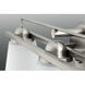 Flight 3 Light 26.25 inch Brushed Nickel Bath Vanity Wall Light, Design Series