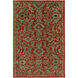Ruchika 156 X 108 inch Red and Blue Area Rug, Wool