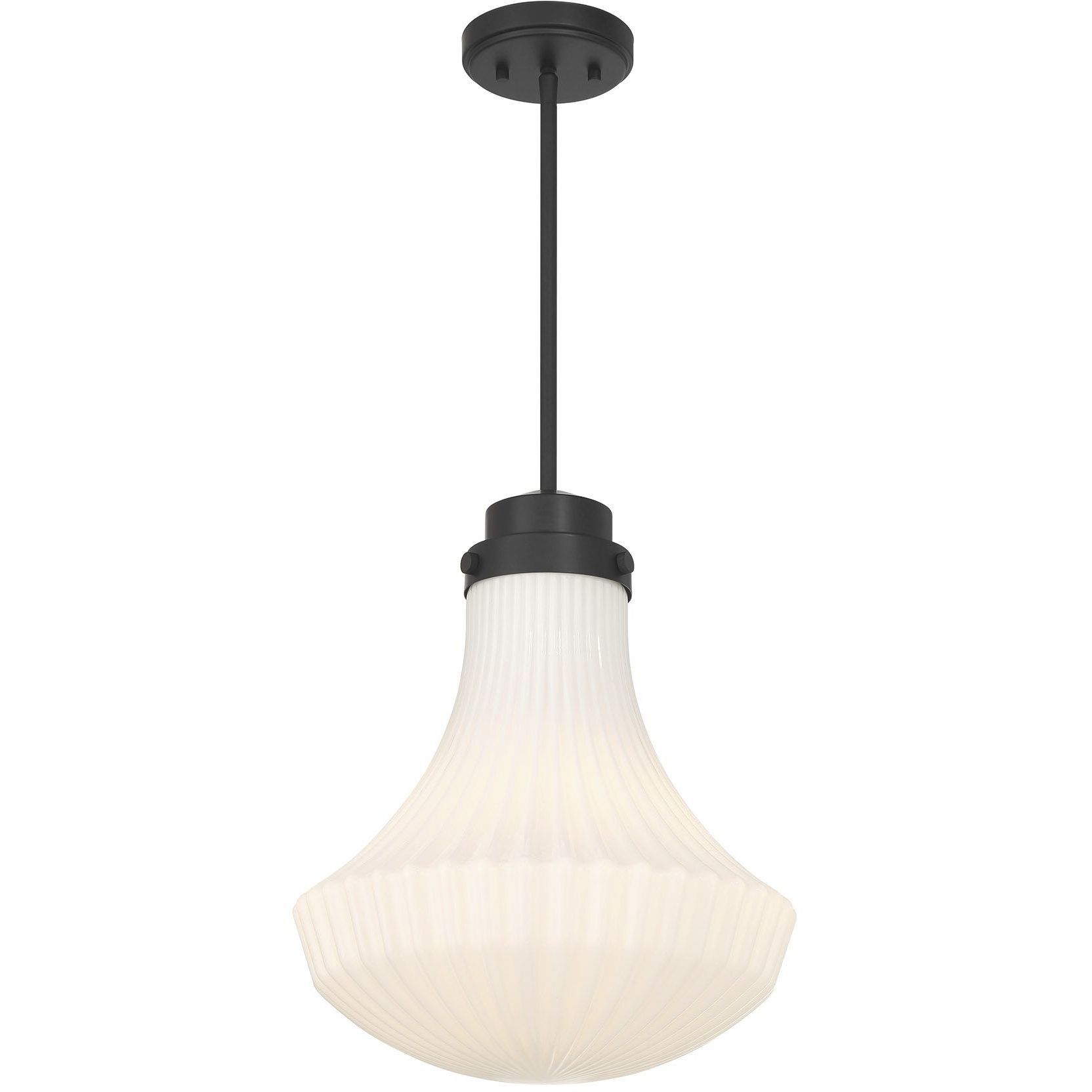 Bartlet 1 Light 14 inch Matte Black Pendant Ceiling Light