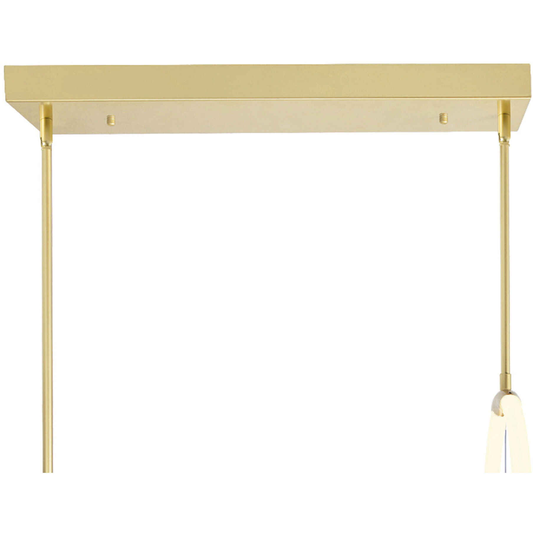 Hoops LED 40 inch Satin Gold Island/Pool Table Light Ceiling Light