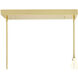Hoops LED 40 inch Satin Gold Island/Pool Table Light Ceiling Light