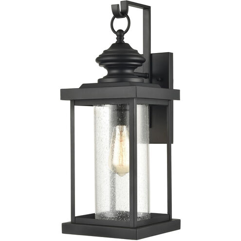 Minersville 1 Light 21 inch Matte Black Outdoor Sconce