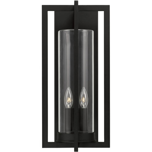Kent 2 Light 20 inch Black Outdoor Wall Lantern