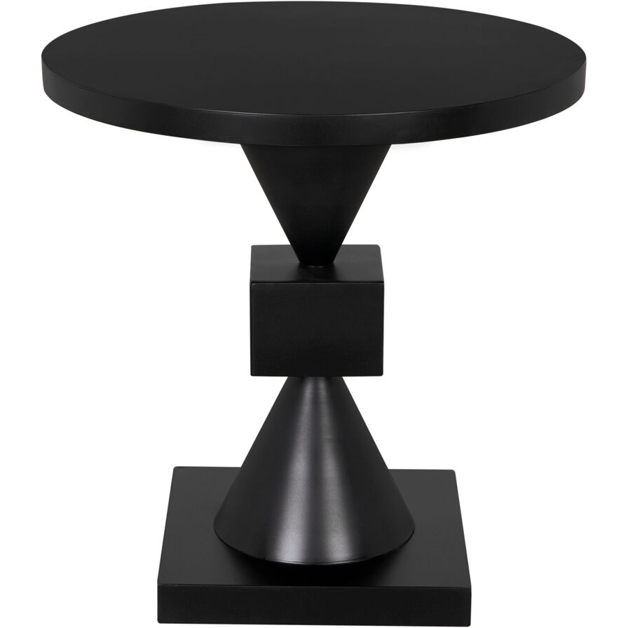Theo 24.5 X 24 inch Matte Black Side Table