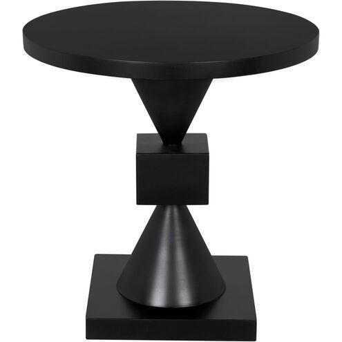Theo 24.5 X 24 inch Matte Black Side Table
