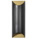 Meyer 2 Light 6.25 inch Blackened Brass and Natural Brass Wall Sconce Wall Light