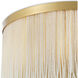 Roseline 2 Light 17.52 inch Vintage Brass Flush Mount Ceiling Light
