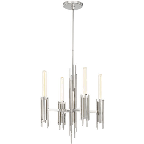 Torres 4 Light 19.25 inch Polished Nickel Chandelier Ceiling Light