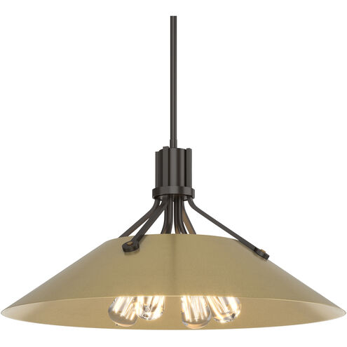 Henry 4 Light 23.1 inch Oil Rubbed Bronze and Modern Brass Pendant Ceiling Light in Oil Rubbed Bronze/Modern Brass