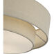 Bellingham 3 Light 15 inch Bronze Large Semi-Flush Ceiling Light, Large