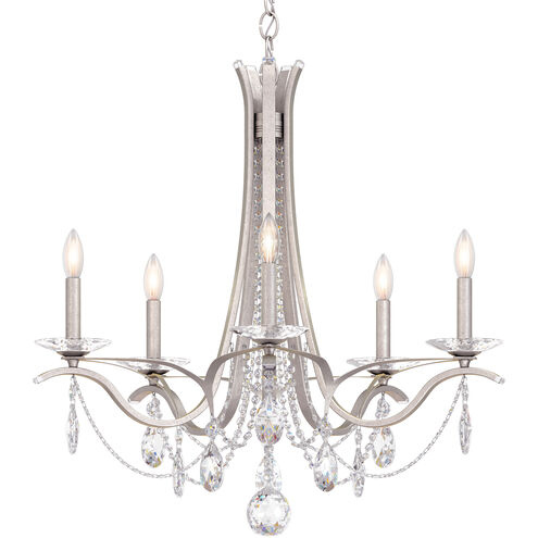 Vesca 5 Light 29 inch Antique Silver Chandelier Ceiling Light