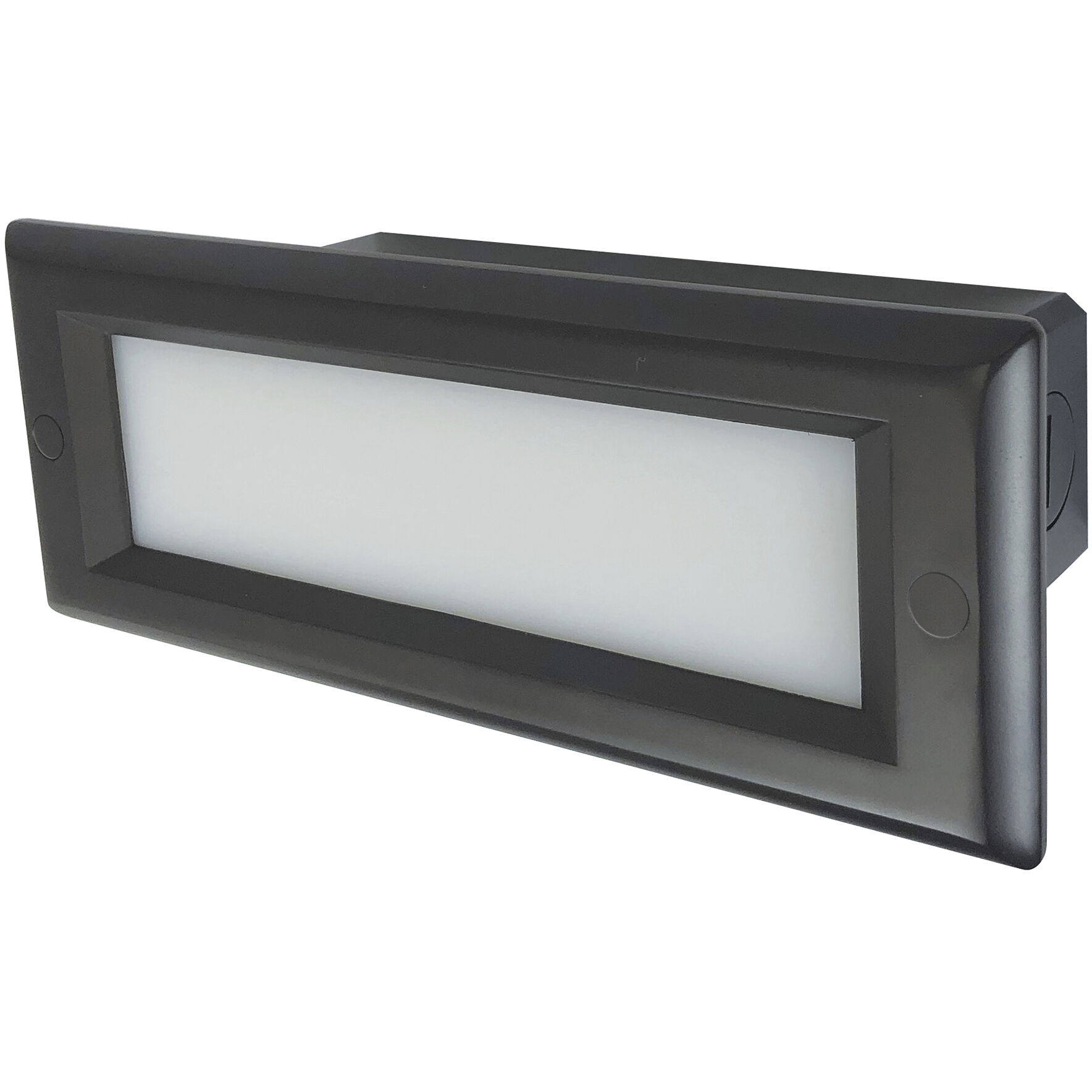 Brick 4.6 watt Bronze LED Step Light, Die-Cast, Frosted Lens Face Plate, Selectable CCT