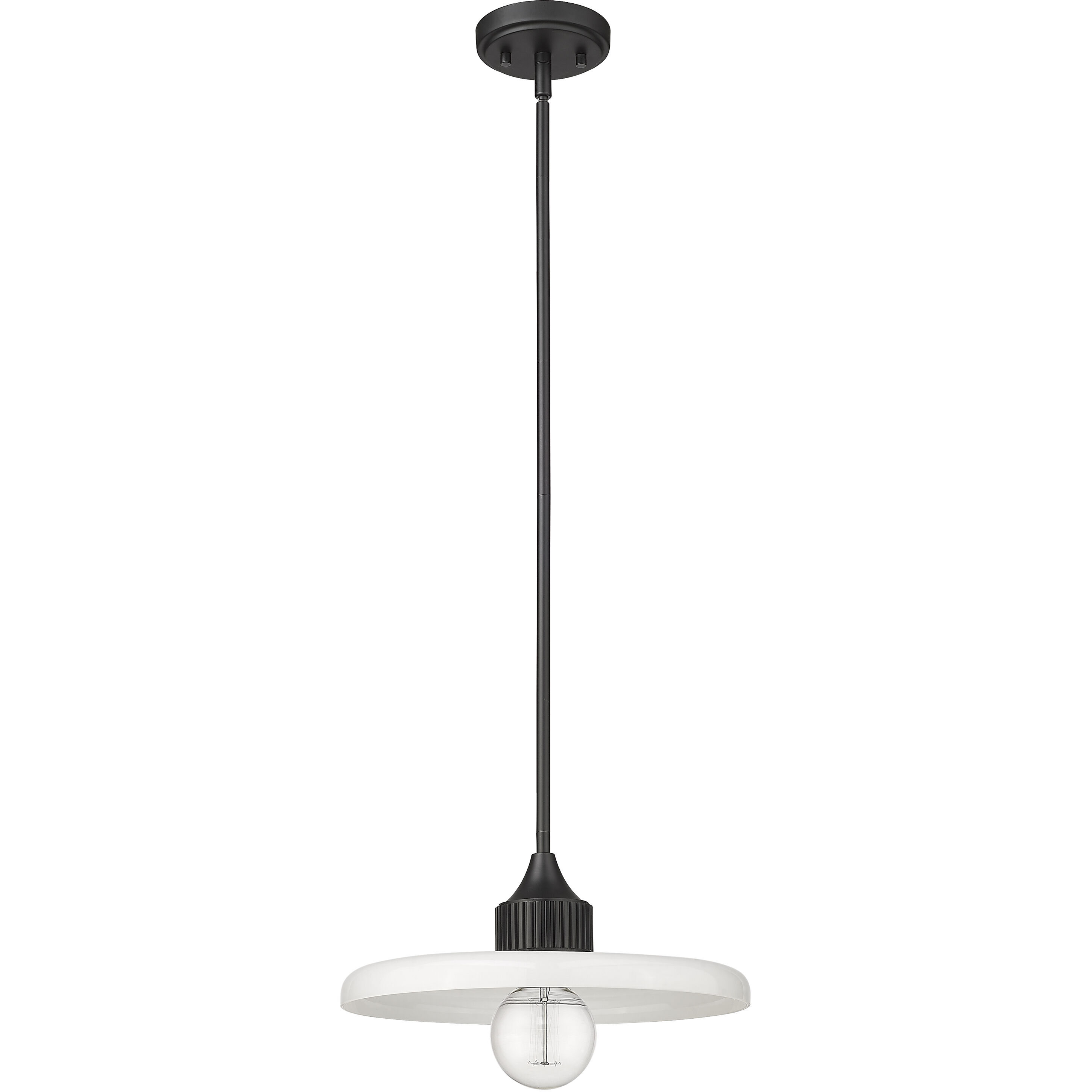 Paloma 1 Light 14 inch Matte Black Pendant Ceiling Light