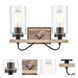 Paladin 2 Light 14 inch Matte Black Bath Vanity Light Wall Light