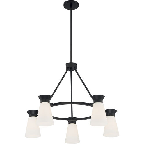 Caleta 5 Light 27 inch Black Chandelier Ceiling Light