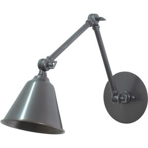 Library LED 5 inch Oil Rubbed Bronze Wall Lamp Wall Light