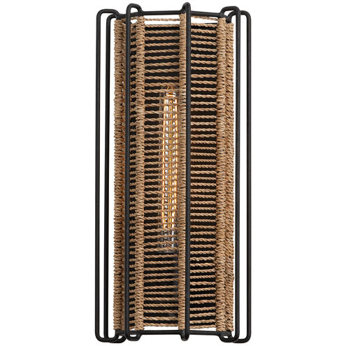 Ramon 1 Light 7 inch Textured Black Wall Sconce Wall Light