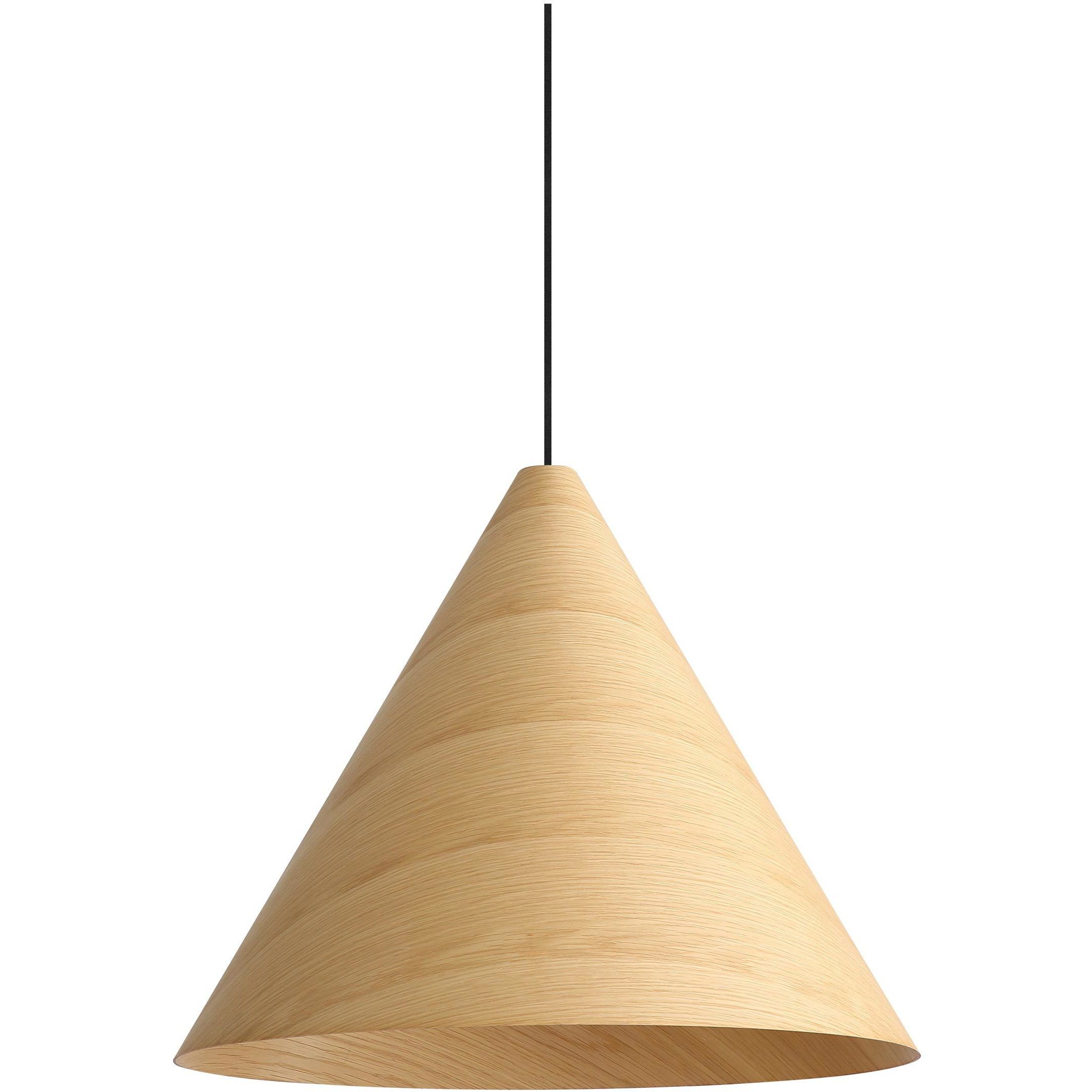Conique Pendant Ceiling Light in Light Walnut