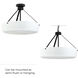 Lieon 3 Light 21 inch Black Convertible Pendant Ceiling Light