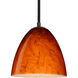 Vila 1 Light Black Stem Pendant Ceiling Light